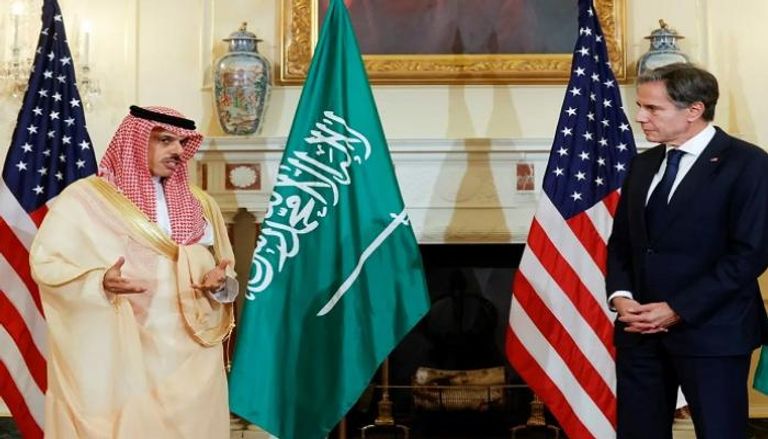 لقاء سابق بين وزيري الخارجية الأمريكي بلينكن ونظيره السعودي فيصل بن فرحان