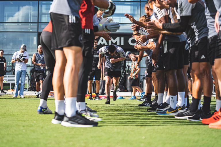 ليونيل ميسي في تدريبات إنتر ميامي