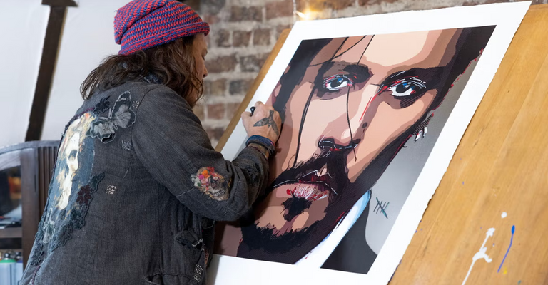 لوحة جوني ديب