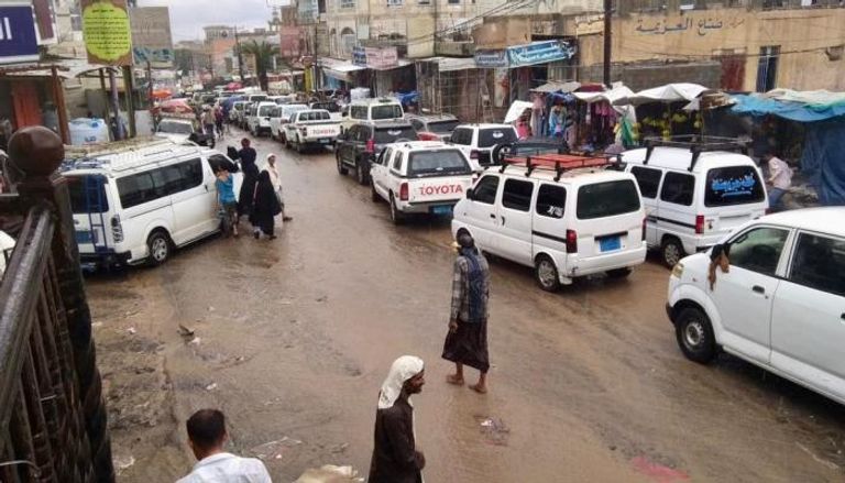 أحد شوارع مدينة التربة اليمنية - أرشيفية