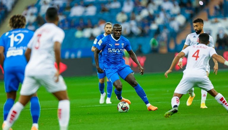 من مباراة الهلال والكويت الودية احتفال كريستيانو رونالدو