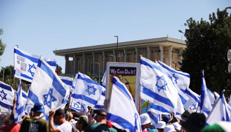 جانب من الاحتجاجات في إسرائيل