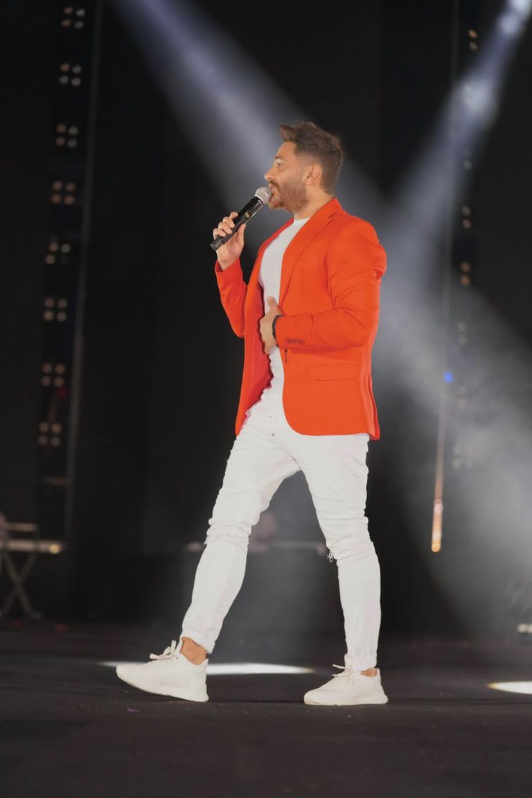 النجم المصري تامر حسني - أرشيفية