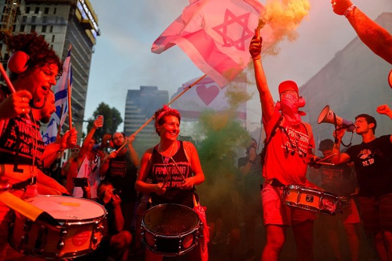 مظاهرت في إسرائيل ضد خطة الإصلاح القضائي