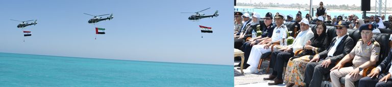 جانب من العرض الجوي المصري الإماراتي - المتحدث العسكري المصري