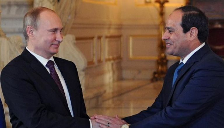 الرئيسان المصري عبد الفتاح السيسي والروسي فلاديمير بوتين