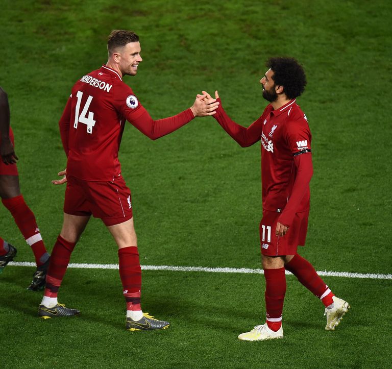 جوردان هندرسون ومحمد صلاح جوردان هندرسون ومحمد صلاح