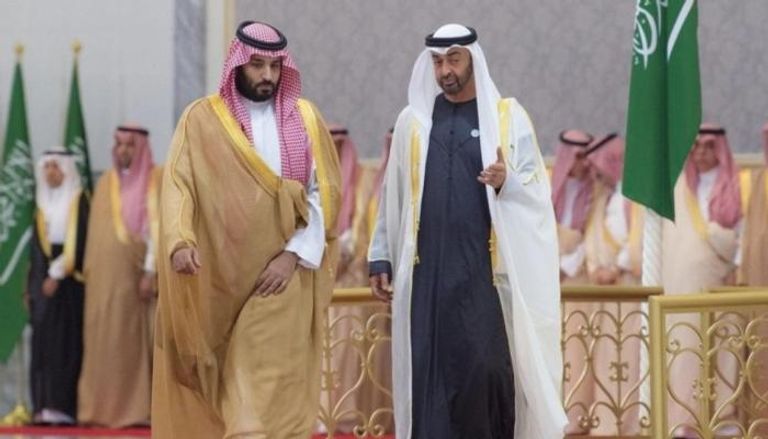 الشيخ محمد بن زايد آل نهيان وولي العهد السعودي في لقاء سابق