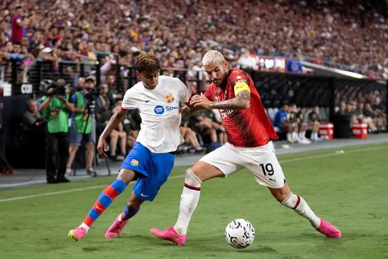 لامين يامال ضد ميلان