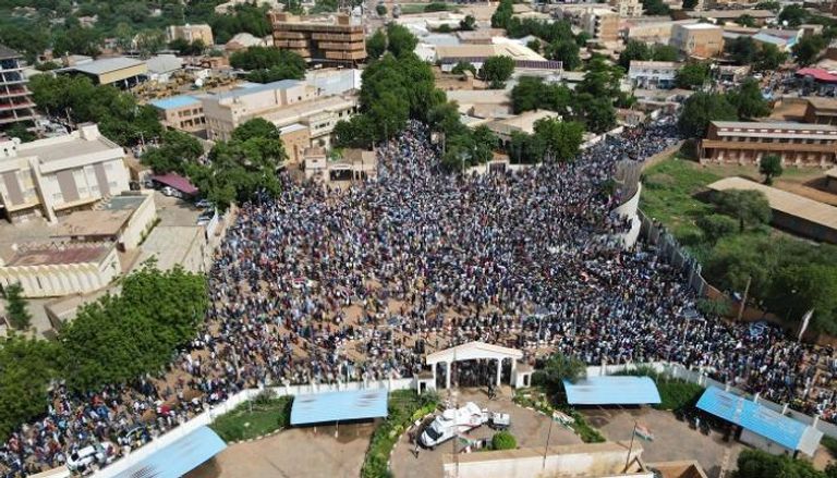 مظاهرة في النيجر تأييدا للانقلاب