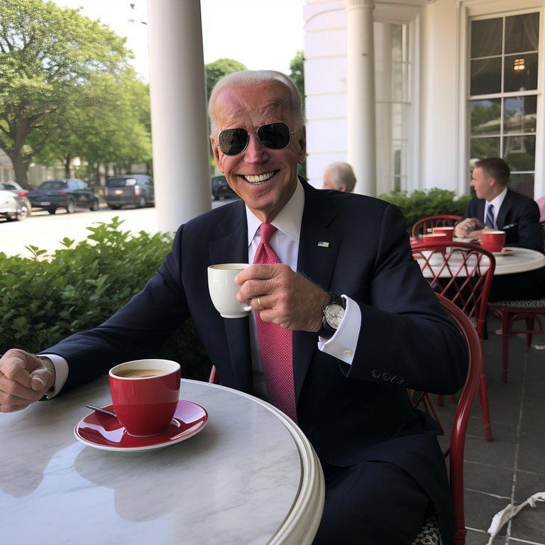 إحدى صور بايدن وترامب المعدلة