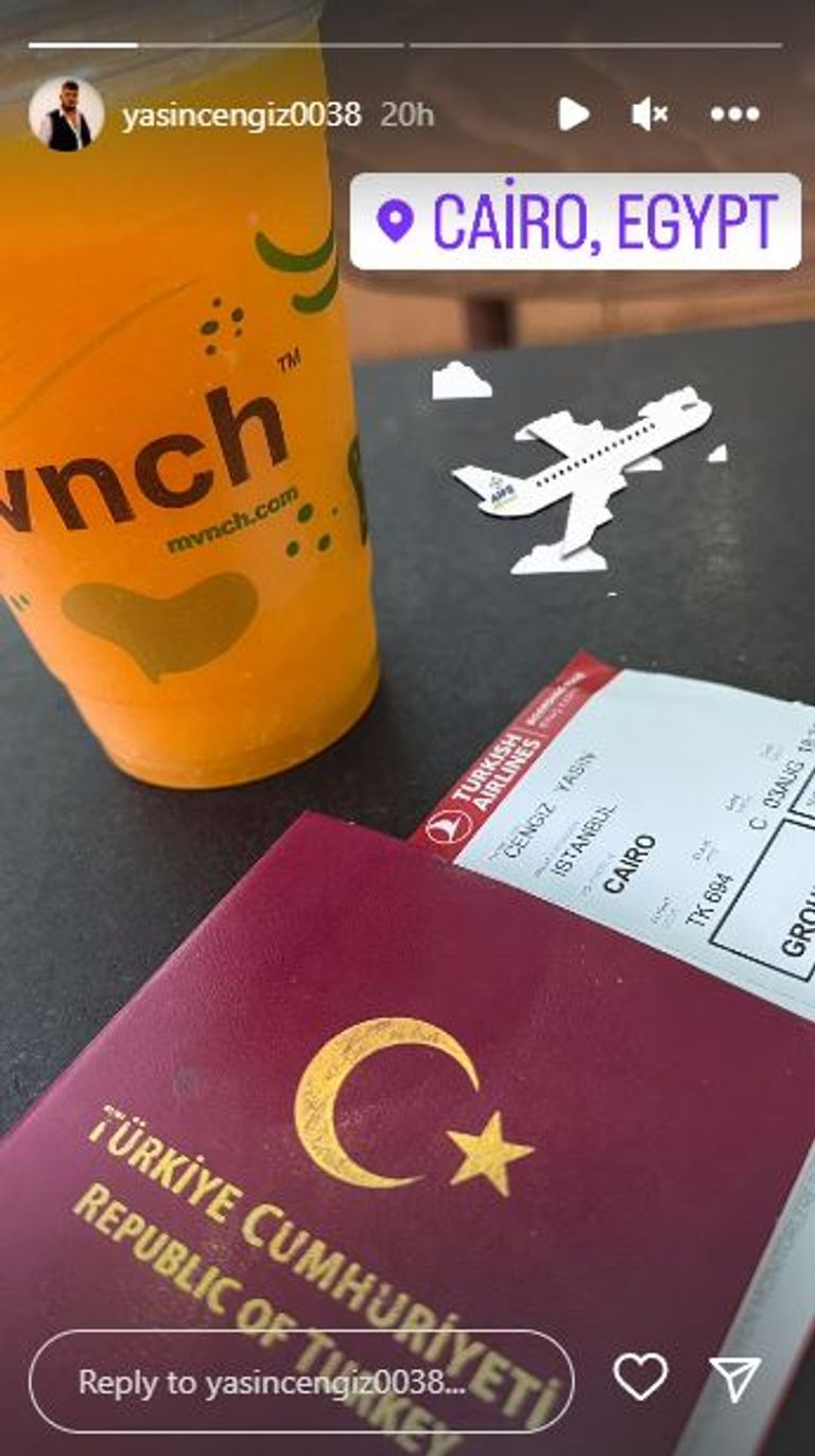 البلوغر التركي ياسين جنكيز يصل مصر 