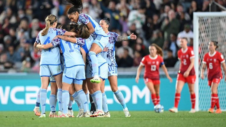 منتخب إسبانيا ضد سويسرا في كأس العالم للسيدات 2023 منتخب إسبانيا في كأس العالم للسيدات