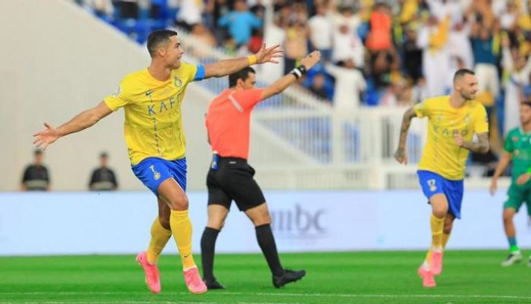 كريستيانو رونالدو في مباراة النصر والرجاء