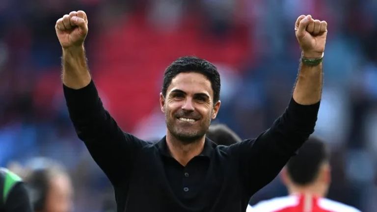 أرتيتا مدرب أرسنال في مباراة الدرع الخيرية