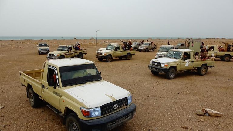 جانب من الحملة العسكرية للقوات الجنوبية