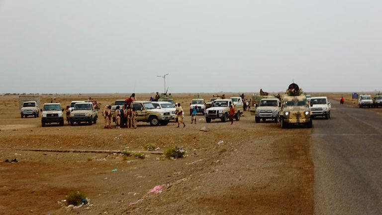 جانب من الحملة العسكرية للقوات الجنوبية