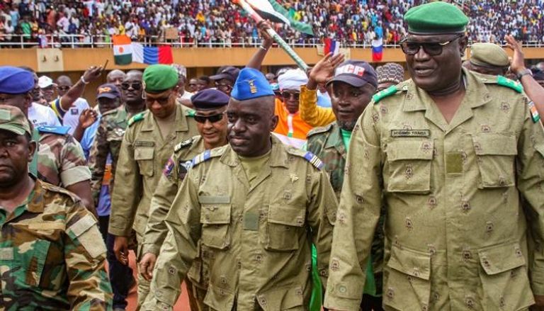 بعض قادة الانقلاب العسكري في النيجر