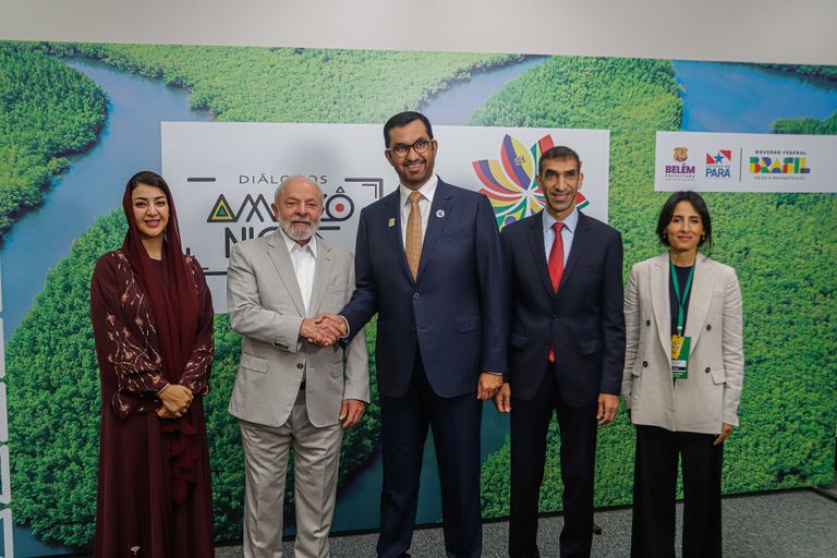 الرئيس البرازيلي والدكتور سلطان بن أحمد الجابر