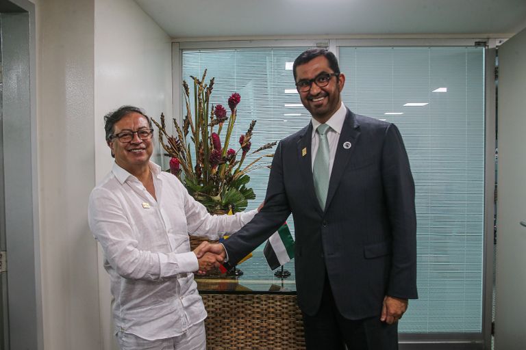 الرئيس البرازيلي والدكتور سلطان بن أحمد الجابر