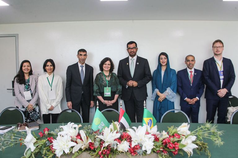 الرئيس البرازيلي والدكتور سلطان بن أحمد الجابر