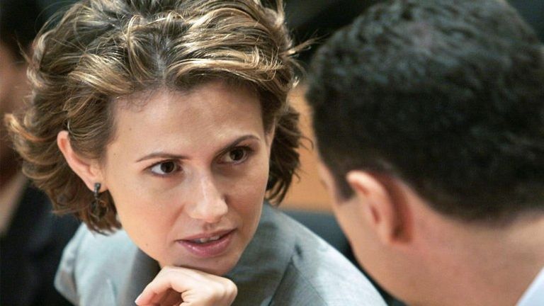 أسماء وزوجها بشار الأسد