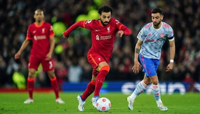 محمد صلاح مع ليفربول ضد مانشستر يونايتد