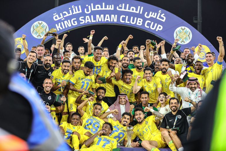 النصر جانب من مباراة النصر والهلال