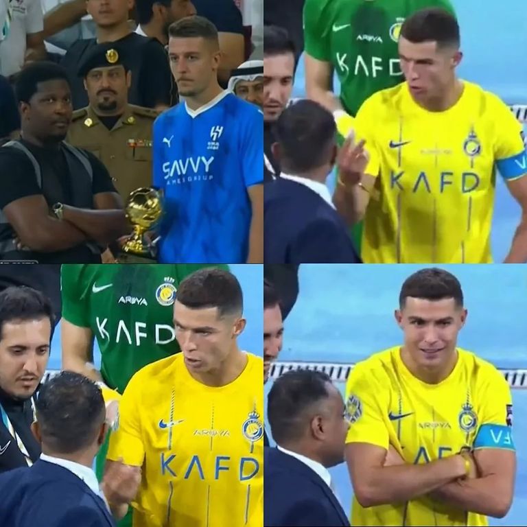 غضب رونالدو كريستيانو رونالدو نجم النصر السعودي