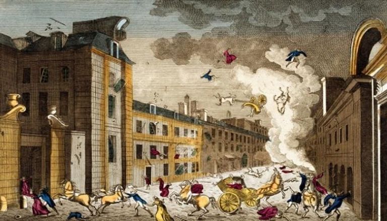 صورة أرشيفية لمحاولة اغتيال نابليون