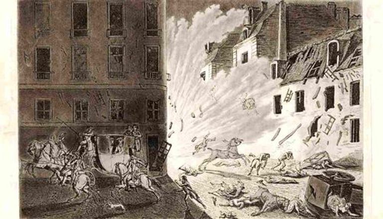 صورة أرشيفية لمحاولة اغتيال نابليون