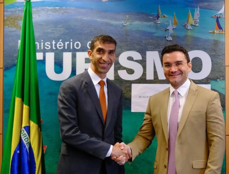 الدكتور ثاني بن أحمد الزيودي خلال زيارته للبرازيل- وام