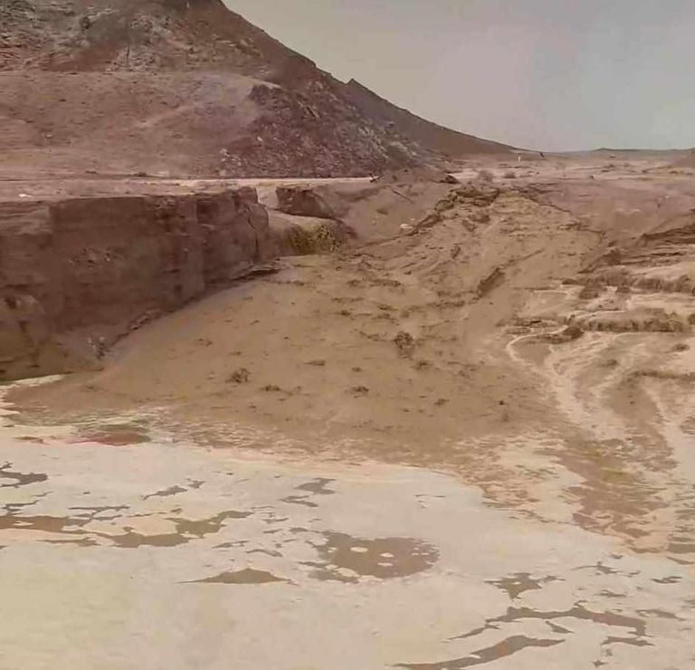 سيول في مدينة سانت كاترين المصرية