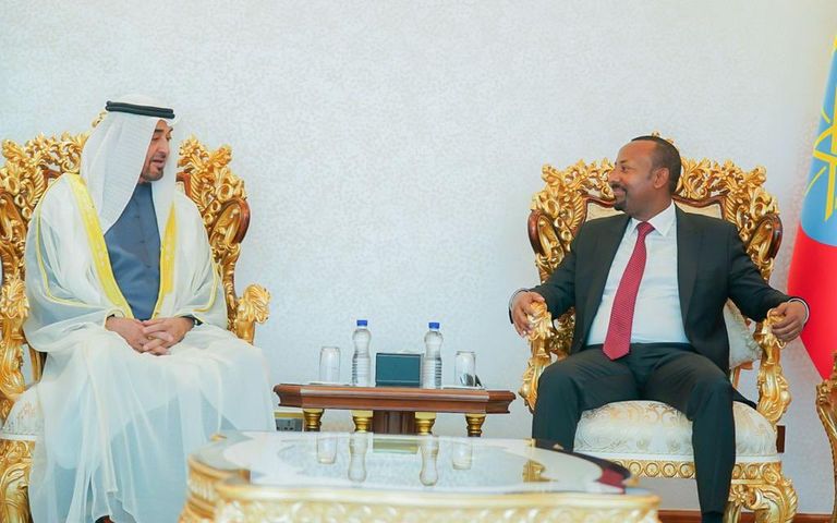 الشيخ محمد بن زايد وآبي أحمد