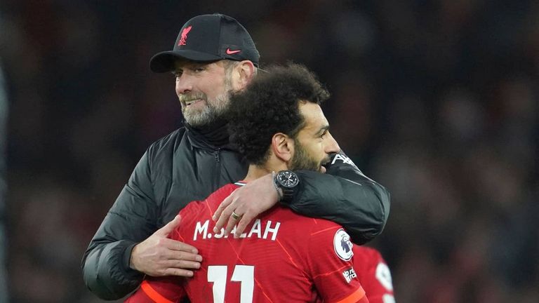 محمد صلاح ويورغن كلوب مدرب ليفربول محمد صلاح نجم ليفربول