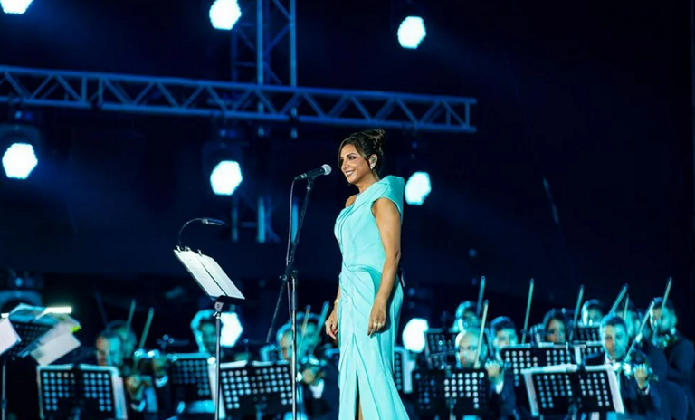 أنغام أثناء الحفل