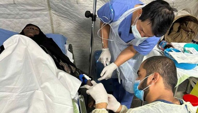 جانب من افتتاح المستشفى الميداني - أرشيفية