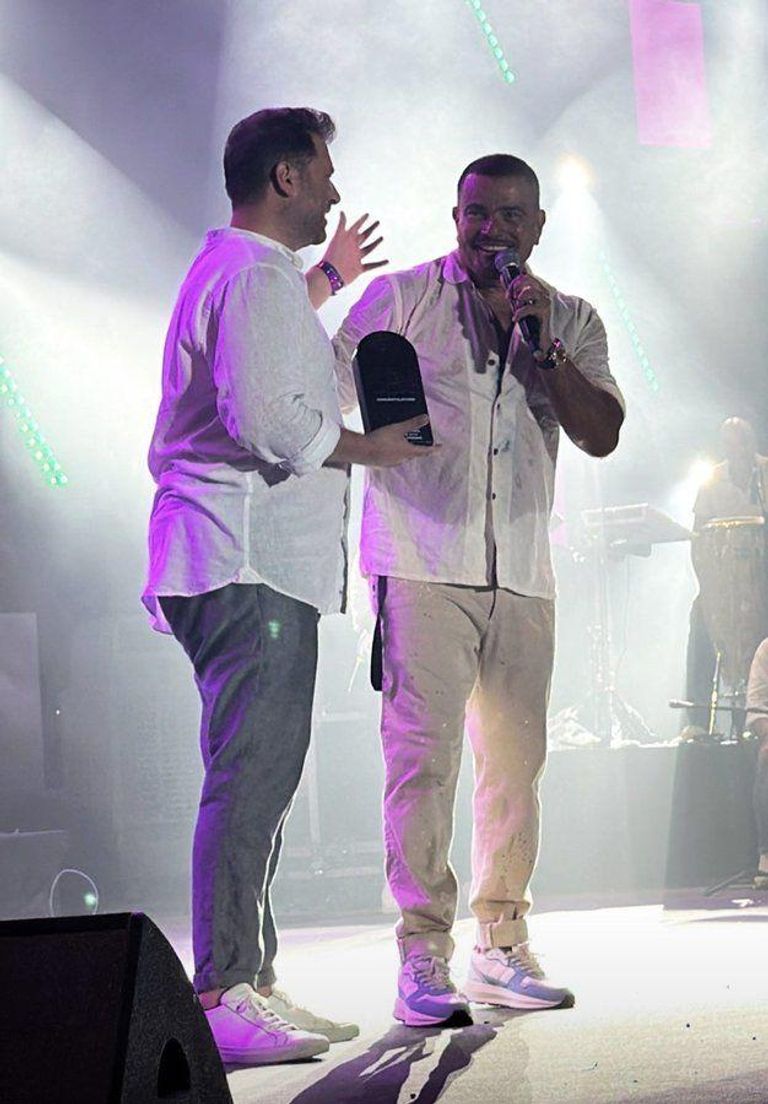 عمرو دياب في حفل بيروت