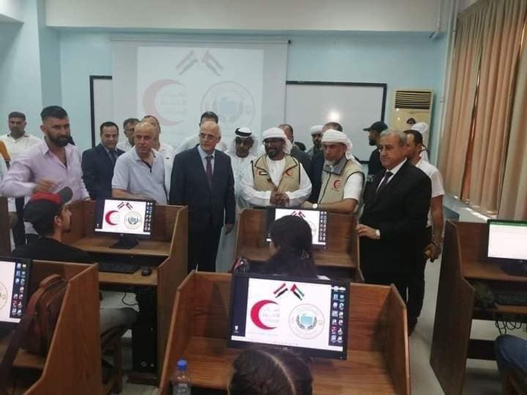 جانب من مراسم افتتاح موقع النقعة