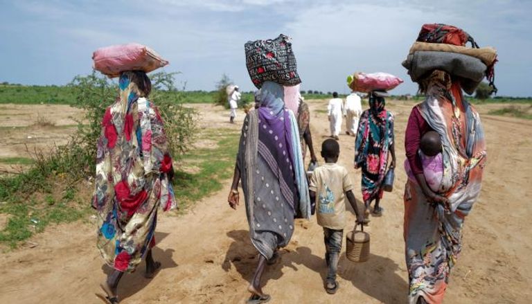 سودانيات فررن من المعارك 