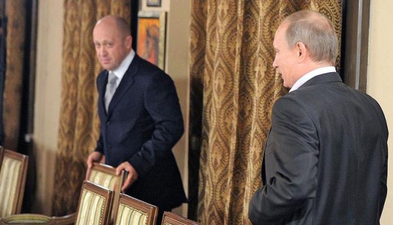 فلاديمير بوتين وقائد فاغنر يفغيني بريغوجين- أرشيفية