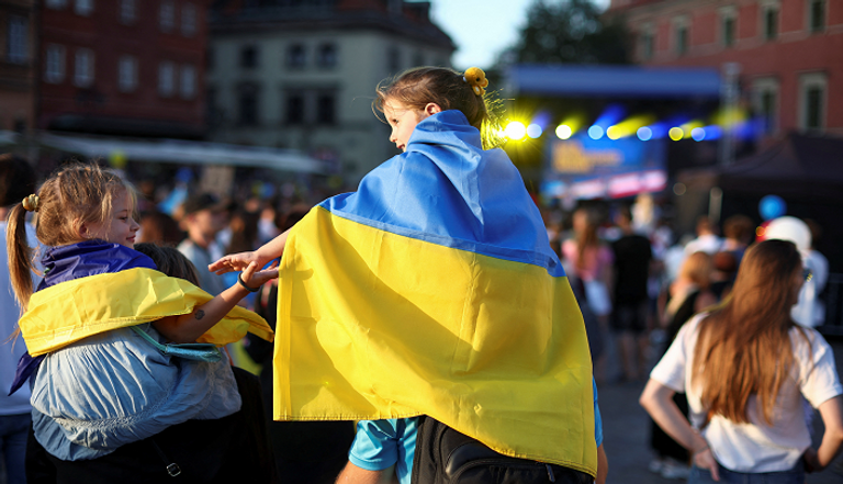 جانب من الدمار بعد هجوم صاروخي في أوكرانيا