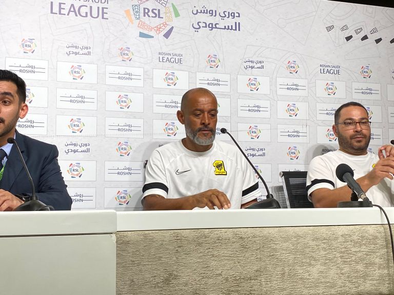 نونو سانتو مدرب اتحاد جدة كريم بنزيما مهاجم اتحاد جدة