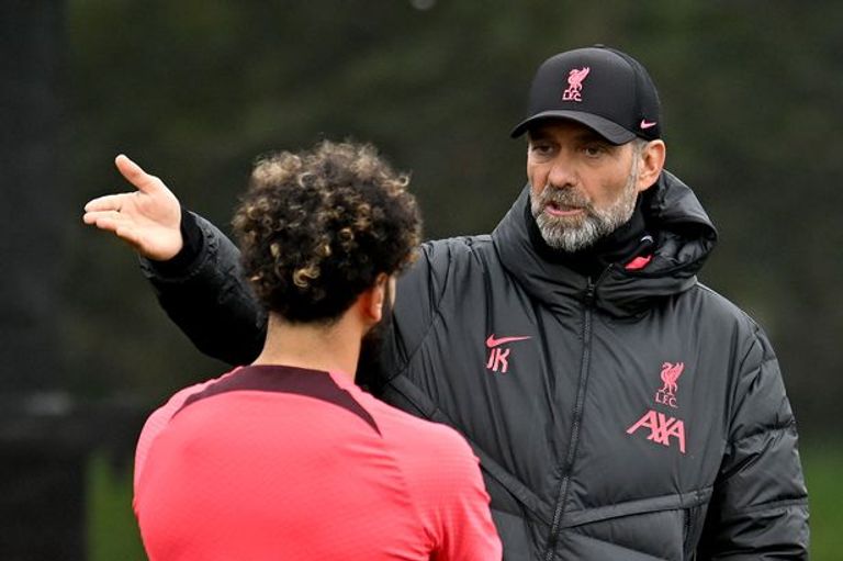 محمد صلاح ويورغن كلوب