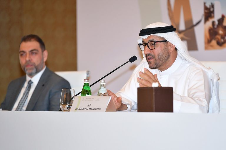 ماجد المنصوري، رئيس اللجنة العليا المنظمة لمعرض أبوظبي للصيد والفروسية