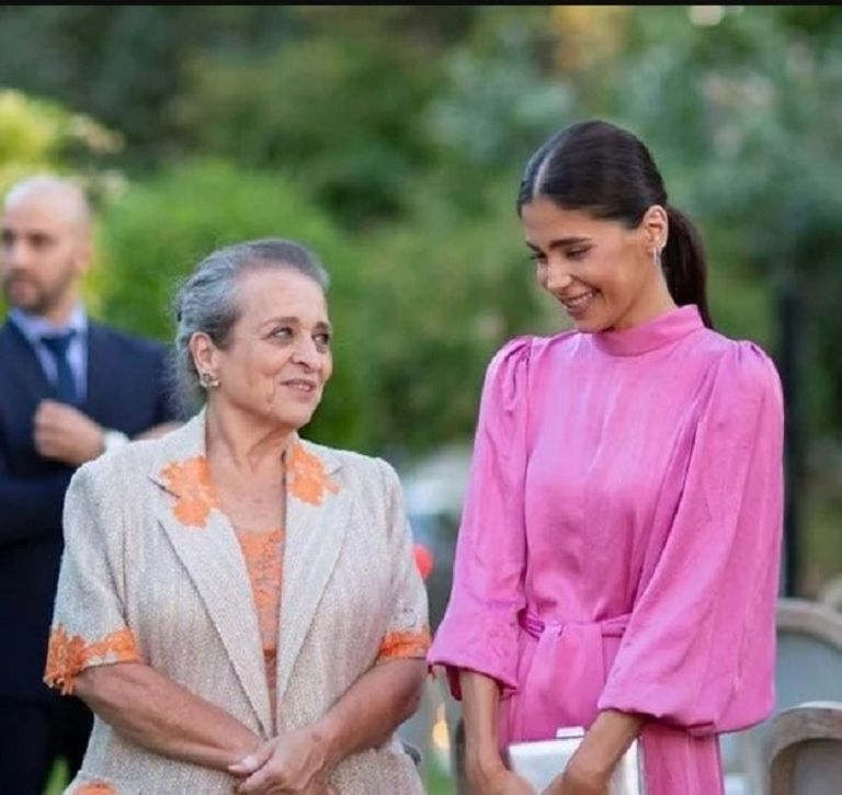 الأميرة عالية في حفل زفاف نجلها