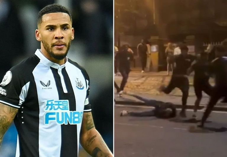 الاعتداء على جمال لاسكيليس جمال لاسيليس قائد نيوكاسل