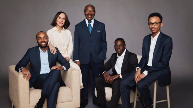 علي بونغو وزوجته سيلفيا