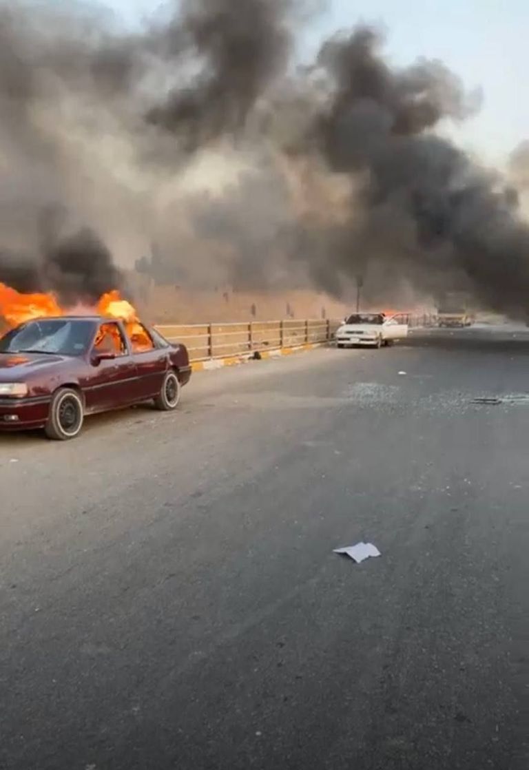 جانب من مظاهرات الأكراد في كركوك