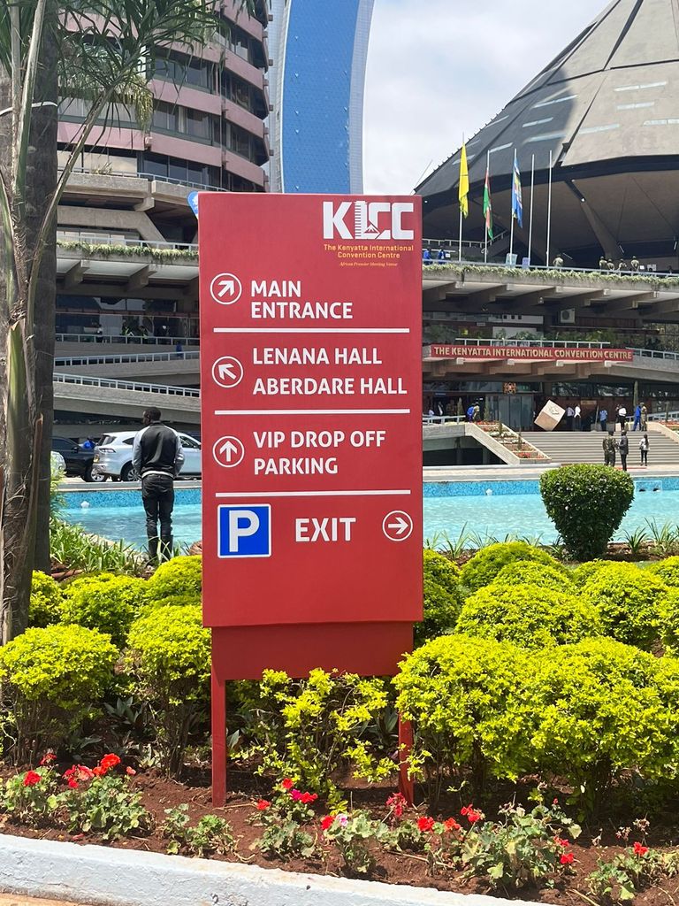 استعدادات قمة المناخ الأفريقية الأولى مبنى KICC المستضيف لقمة المناخ الأفريقية - تصوير: إيمان منير